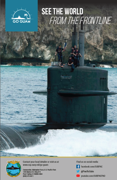 Go Guam - submarine poster